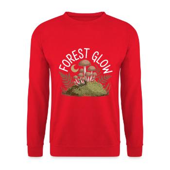 Champignons lumineux de la forêt au clair de lune - Sweat-shirt Unisexe - rouge - Devant - Alina (178cm) & Michal (187cm)