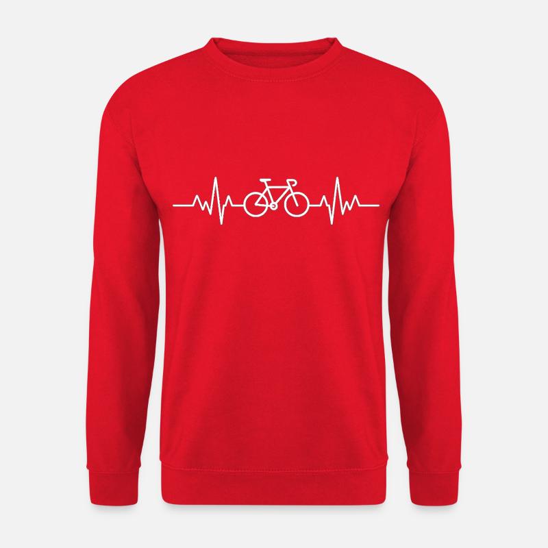 ECG vélo - Sweat-shirt Unisexe - rouge