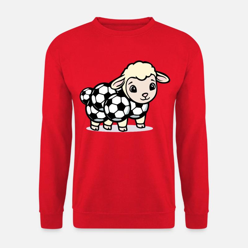 Lamm Schaf - Kinder Fußball - Unisex Pullover - Rot
