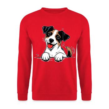 Pattes de couleur Jack Russell Terrier - Sweat-shirt Unisexe - rouge - Devant - Alina (178cm) & Michal (187cm)