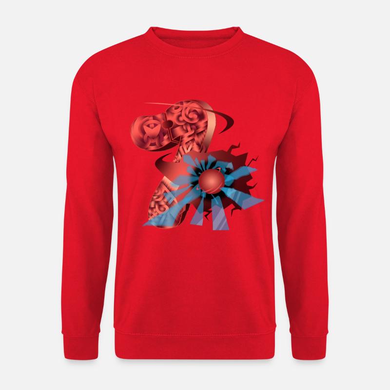 Nummer 7: Kupfer - Unisex Pullover - Rot