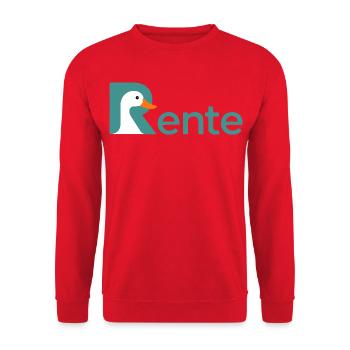 The Legend Is Retired Funny Pensioner Saying - Unisex Sweatshirt - red - Front - Alina (178cm) & Michal (187cm)