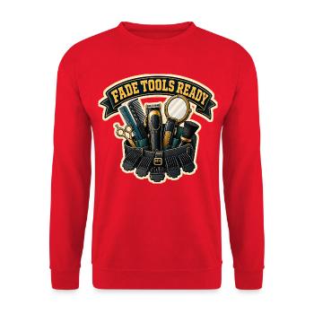 OUTILS DE FONDU PRÊTS - Sweat-shirt Unisexe - rouge - Devant - Alina (178cm) & Michal (187cm)