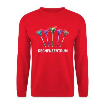 Rechenzentrum Gärtner Garten Gartenarbeit - Unisex Pullover - Rot - Vorne - Alina (178cm) & Michal (187cm)