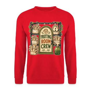 FRUITING ROOM CREW - Unisex Sweatshirt - red - Front - Alina (178cm) & Michal (187cm)