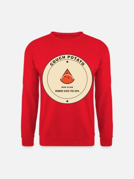 Couch Potato Run Club Logo - Unisex Sweatshirt - red
