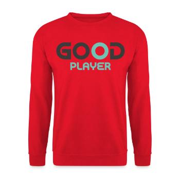 Gute Spieler, die Sportliebhaber - Unisex Pullover - Rot - Vorne - Alina (178cm) & Michal (187cm)