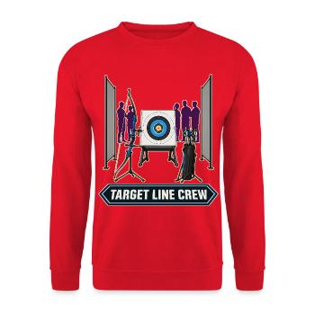 ÉQUIPE DE LA LIGNE DE CIBLE - Sweat-shirt Unisexe - rouge - Devant - Alina (178cm) & Michal (187cm)