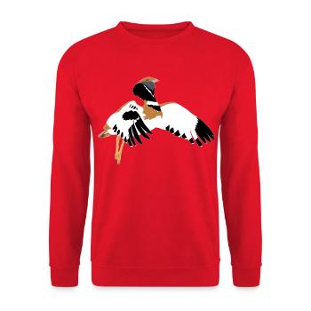 Little Bustard - Unisex Sweatshirt - red - Front - Alina (178cm) & Michal (187cm)