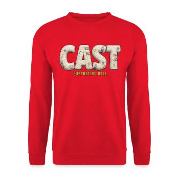 CAST – Cast Supporting Role - Unisex Sweatshirt - red - Front - Alina (178cm) & Michal (187cm)