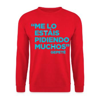 GPT INFLUENCER - Unisex Sweatshirt - red - Front - Alina (178cm) & Michal (187cm)
