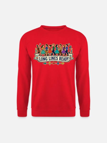 LONG LINES READY - Unisex Pullover - Rot