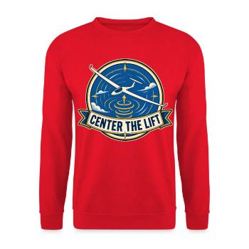 CENTER THE LIFT - Unisex Pullover - Rot - Vorne - Alina (178cm) & Michal (187cm)