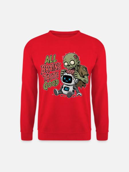 KI Zombie Halloween - Unisex Pullover - Rot