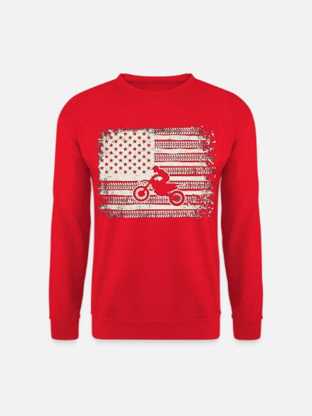 Tireprint Flag Rider - Unisex Pullover - Rot