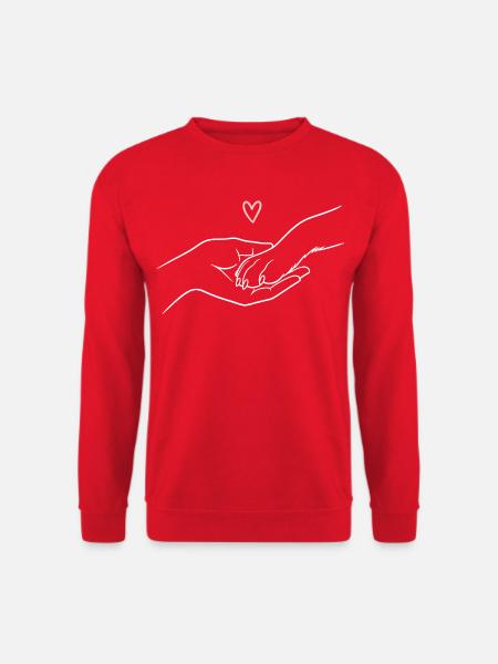 Er muss mich nicht hören, um zu wissen... - Unisex Pullover - Rot
