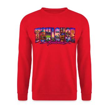 Toulouse - Unisex Pullover - Rot - Vorne - Alina (178cm) & Michal (187cm)