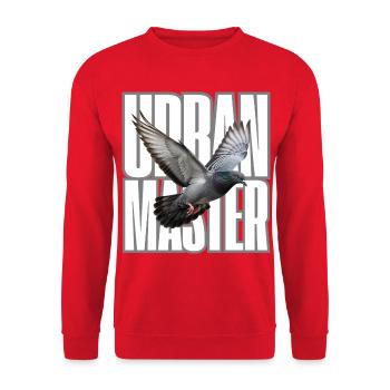 Urban Master Taube - Unisex Pullover - Rot - Vorne - Alina (178cm) & Michal (187cm)