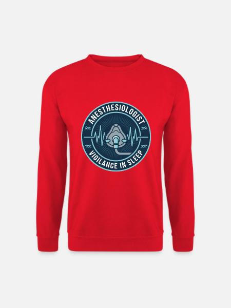Anästhesisten-Atemmasken-Abzeichen-Geschenk - Unisex Pullover - Rot