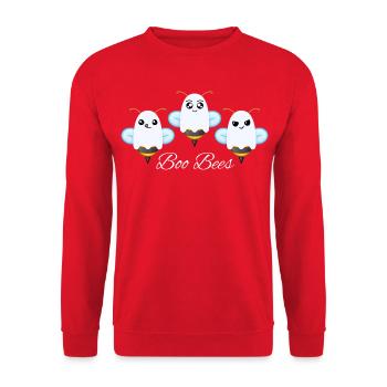 Buh-Bienen - Unisex Pullover - Rot - Vorne - Alina (178cm) & Michal (187cm)