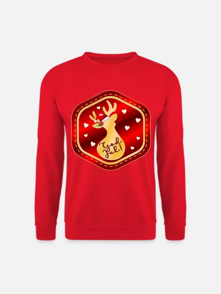 Frohe Weihnachten, Skandinavien! - Unisex Pullover - Rot