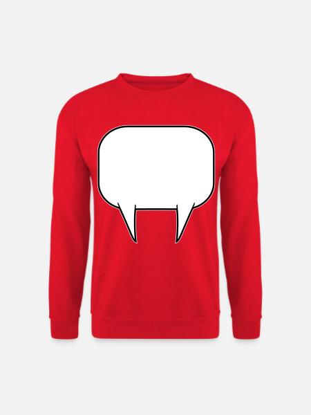 Sprechblase doppelt - Unisex Pullover - Rot