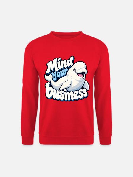 Milchwal - Unisex Pullover - Rot