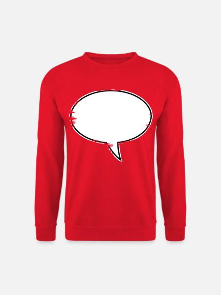 Sprechblase Design used - Unisex Pullover - Rot