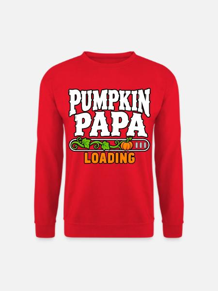 Kürbis Papa Loading - Unisex Pullover - Rot