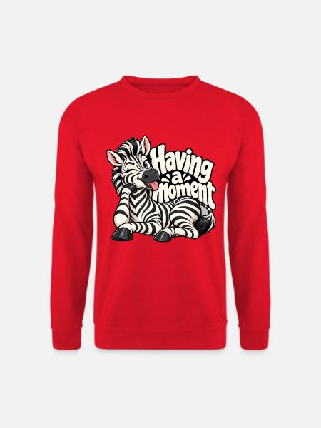 Zebra - Unisex Pullover - Rot