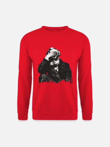 Marx Shocked - Unisex Pullover - Rot