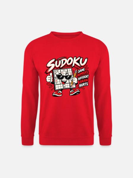 Sudoku - Unisex Pullover - Rot