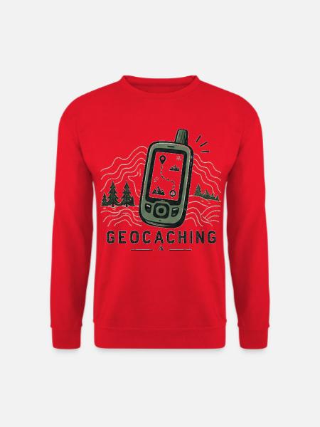Geocaching GPS-Abenteuer - Unisex Pullover - Rot