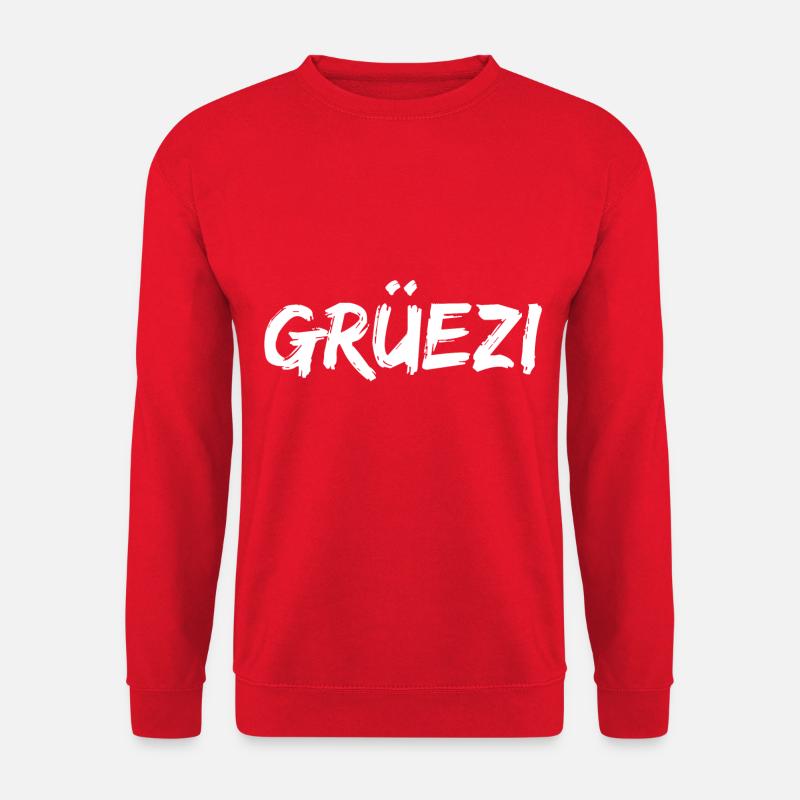 Grüezi Mundart - Unisex Pullover - Rot