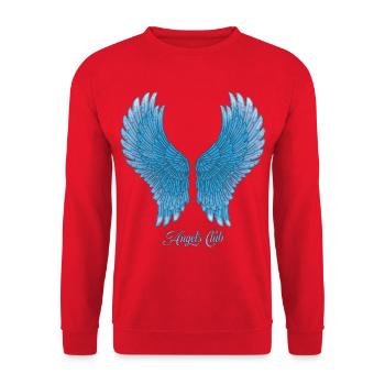 Angels Club - blau - Unisex Pullover - Rot - Vorne - Alina (178cm) & Michal (187cm)