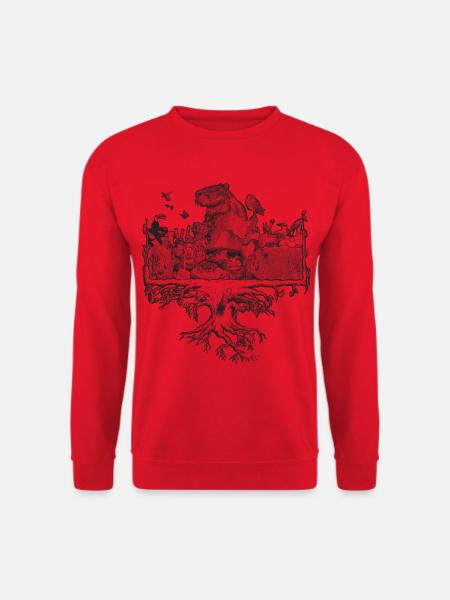 Holy Capybara of the Trees - Unisex Sweatshirt - red