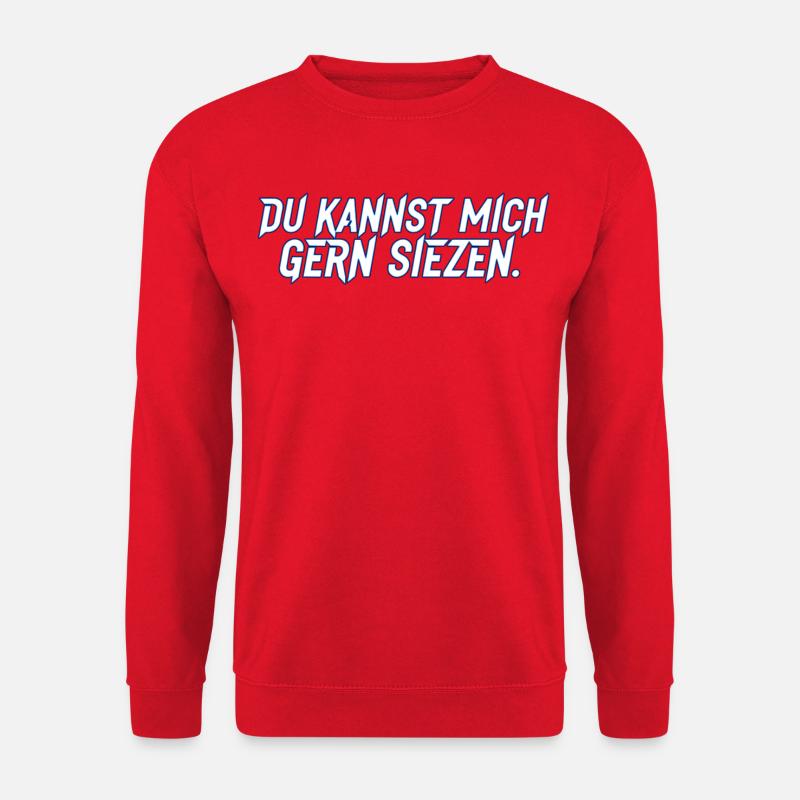 Du kannst mich gern siezen - Unisex Pullover - Rot