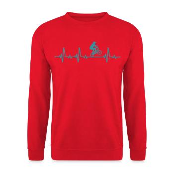 BMX  - Sweat-shirt Unisexe - rouge - Devant - Alina (178cm) & Michal (187cm)