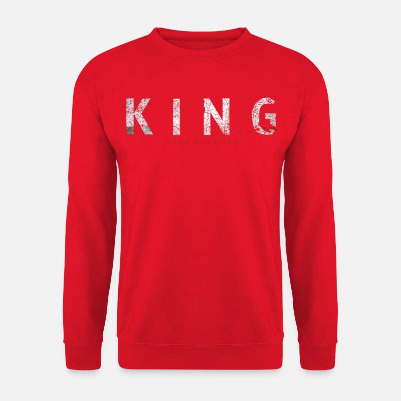 KING Typo - Unisex Pullover - Rot