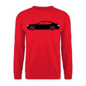 automobile - Unisex Sweatshirt - red - Front - Alina (178cm) & Michal (187cm)