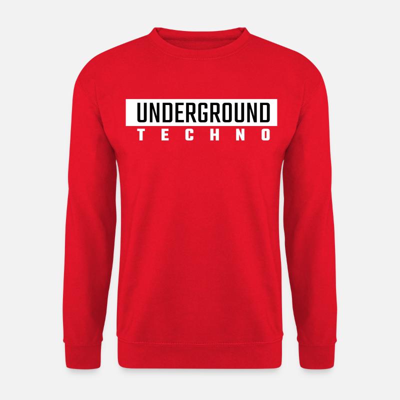 Underground Techno - Unisex Sweatshirt - red