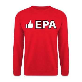 Ähnliches Symbol mit EPA-Text - Unisex Pullover - Rot - Vorne - Alina (178cm) & Michal (187cm)