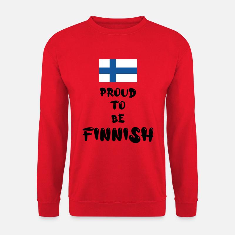 'Proud To Be Finnish' - Unisex Pullover - Rot