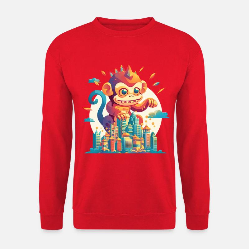 Singe géant - Sweat-shirt Unisexe - rouge