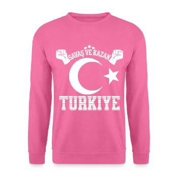Türkiye Turquie Jersey Fan EM World Cup Sports Jersey - Sweat-shirt Unisexe - rose - Devant