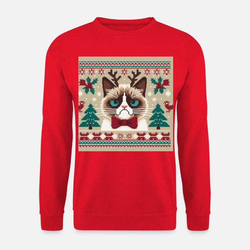 GRUMPY CHRISTMAS - - Unisex Sweatshirt - red