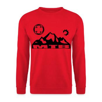 Mtb - Unisex Sweatshirt - red - Front - Alina (178cm) & Michal (187cm)