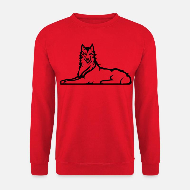 Tschetschenischer Wolf - Unisex Pullover - Rot