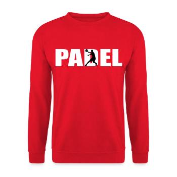 Padel - Unisex Sweatshirt - red - Front - Alina (178cm) & Michal (187cm)