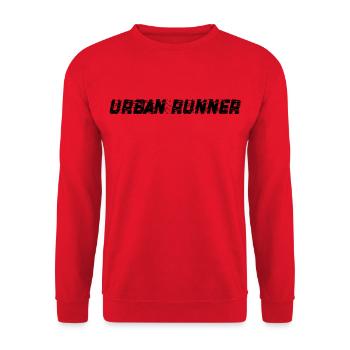 Runner - Unisex Sweatshirt - red - Front - Alina (178cm) & Michal (187cm)